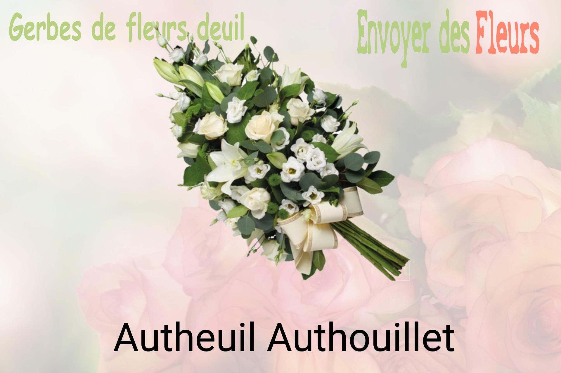 Gerbe de fleurs de deuil livrée à Autheuil-Authouillet